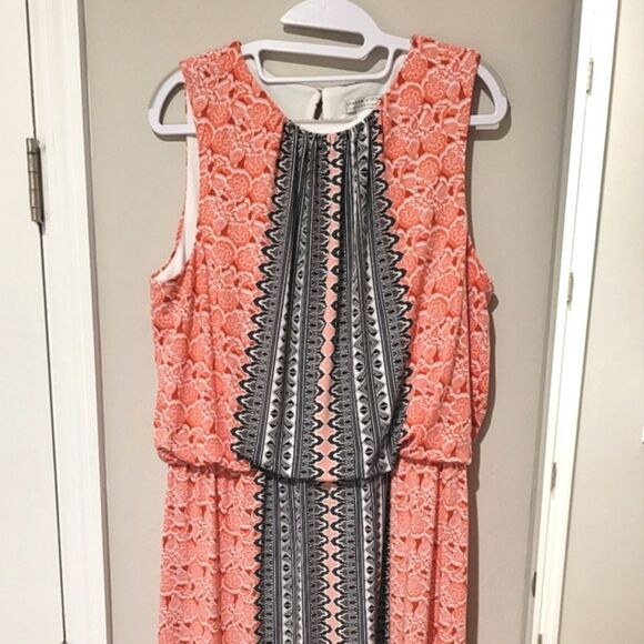 FINAL SALE🌷London Style Print maxi dress size 14 - Picture 3 of 10